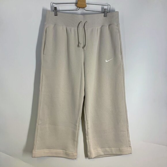 Nike Sportswear‎ Women's Phoenix Wide Leg Cropped Stretch Fleece Pants SZ XL NWT - Picture 1 of 15